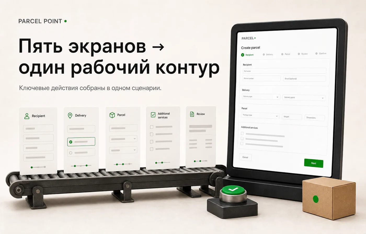 Создание посылки